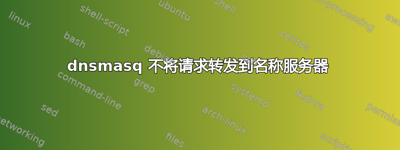 dnsmasq 不将请求转发到名称服务器