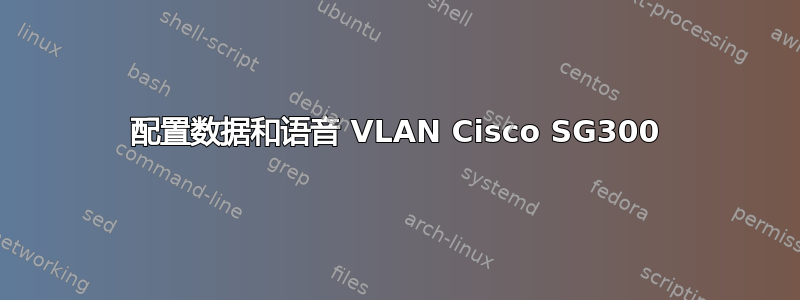 配置数据和语音 VLAN Cisco SG300