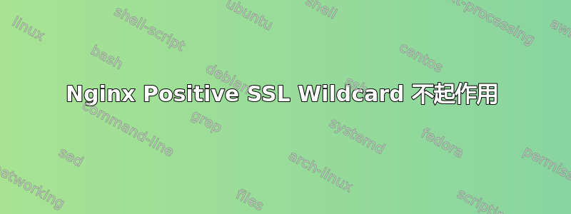 Nginx Positive SSL Wildcard 不起作用