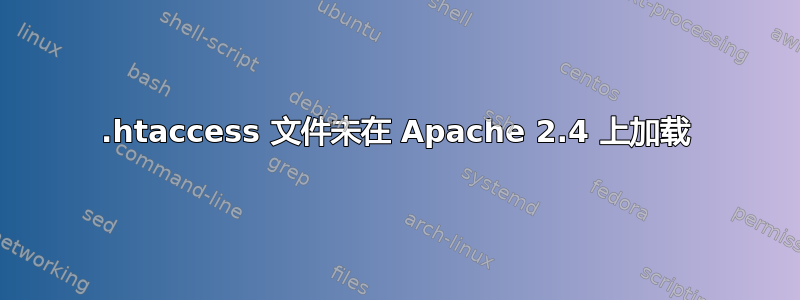 .htaccess 文件未在 Apache 2.4 上加载