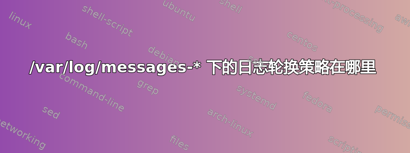 /var/log/messages-* 下的日志轮换策略在哪里