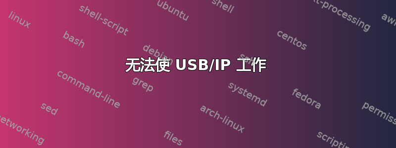 无法使 USB/IP 工作