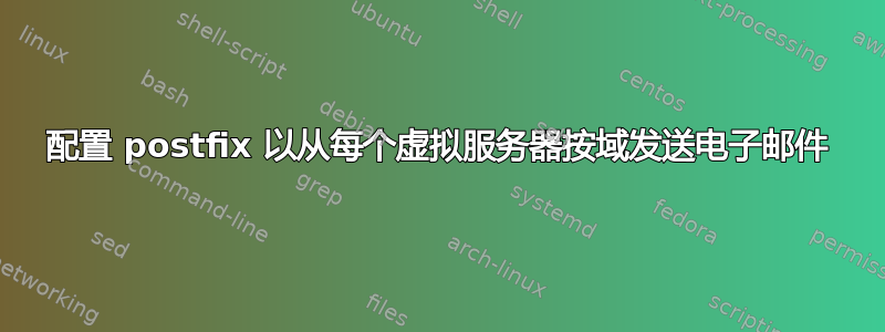 配置 postfix 以从每个虚拟服务器按域发送电子邮件