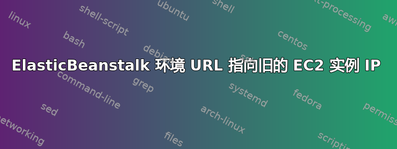 ElasticBeanstalk 环境 URL 指向旧的 EC2 实例 IP