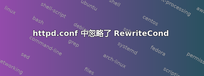 httpd.conf 中忽略了 RewriteCond