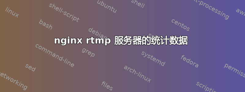 nginx rtmp 服务器的统计数据