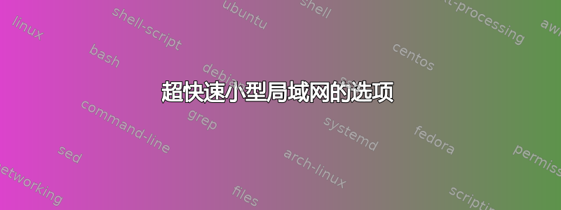 超快速小型局域网的选项