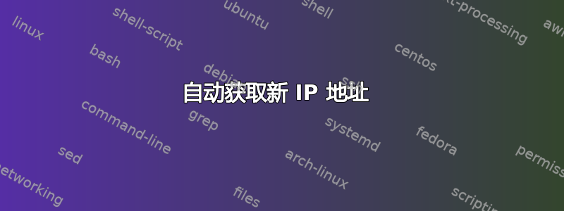 自动获取新 IP 地址 