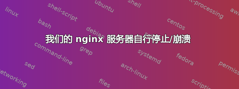 我们的 nginx 服务器自行停止/崩溃