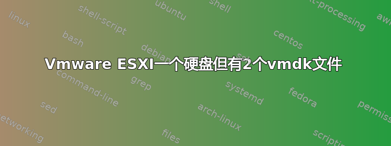 Vmware ESXI一个硬盘但有2个vmdk文件