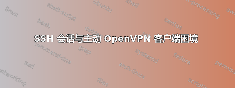 SSH 会话与主动 OpenVPN 客户端困境