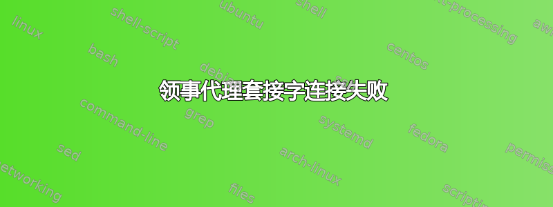 领事代理套接字连接失败