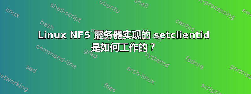 Linux NFS 服务器实现的 setclientid 是如何工作的？