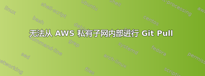 无法从 AWS 私有子网内部进行 Git Pull