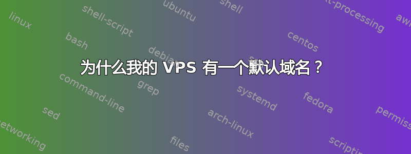 为什么我的 VPS 有一个默认域名？