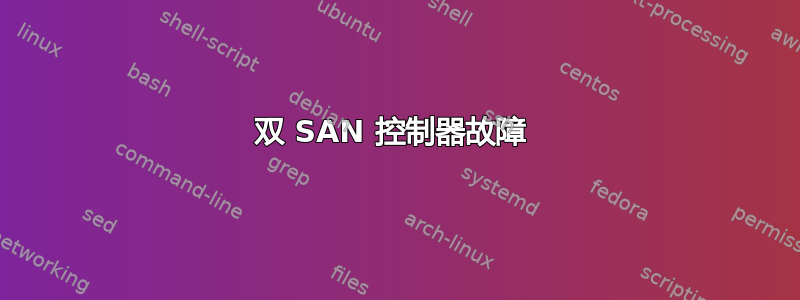 双 SAN 控制器故障 