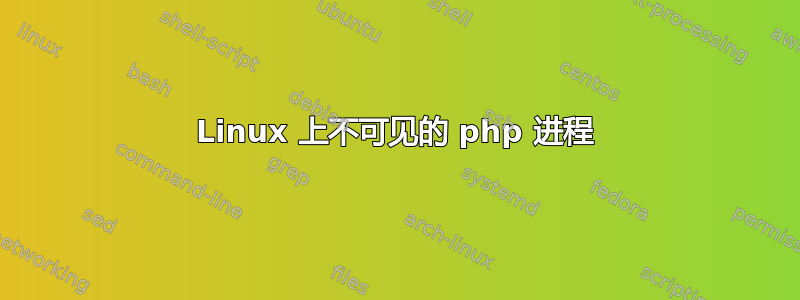 Linux 上不可见的 php 进程