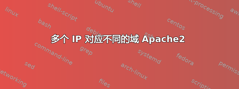 多个 IP 对应不同的域 Apache2