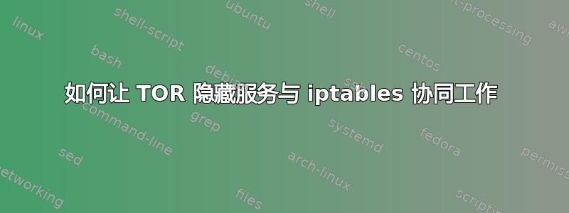 如何让 TOR 隐藏服务与 iptables 协同工作