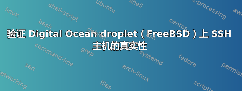 验证 Digital Ocean droplet（FreeBSD）上 SSH 主机的真实性