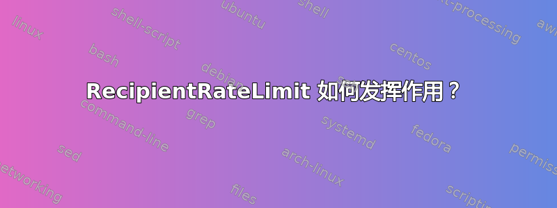 RecipientRateLimit 如何发挥作用？