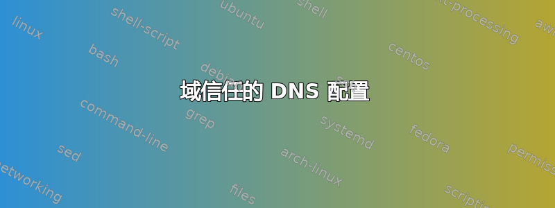 域信任的 DNS 配置