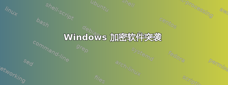 Windows 加密软件突袭