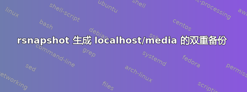 rsnapshot 生成 localhost/media 的双重备份