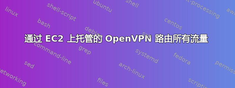 通过 EC2 上托管的 OpenVPN 路由所有流量