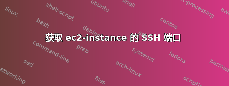 获取 ec2-instance 的 SSH 端口