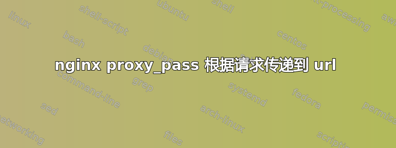 nginx proxy_pass 根据请求传递到 url