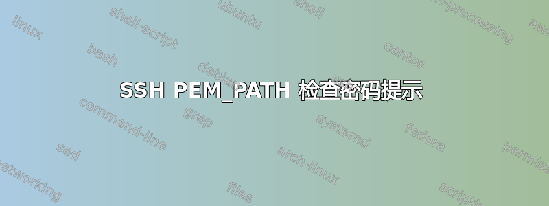 SSH PEM_PATH 检查密码提示