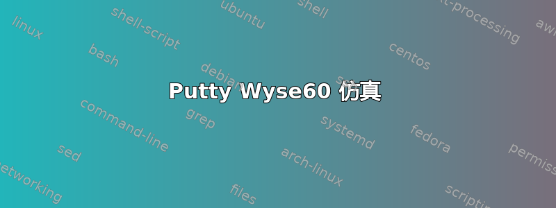 Putty Wyse60 仿真