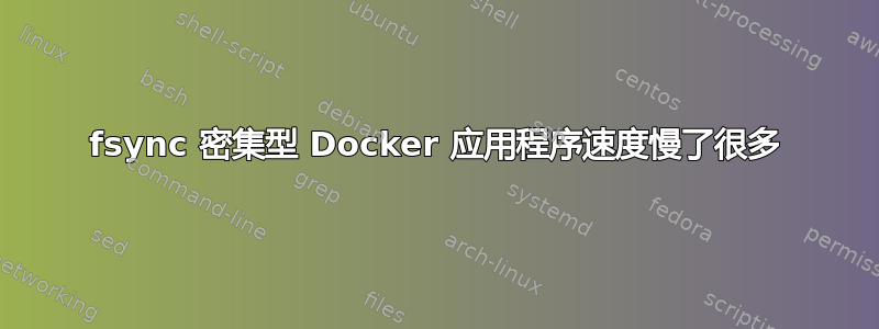 fsync 密集型 Docker 应用程序速度慢了很多