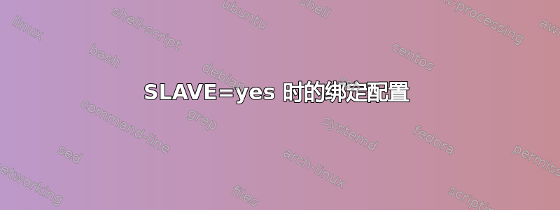 SLAVE=yes 时的绑定配置