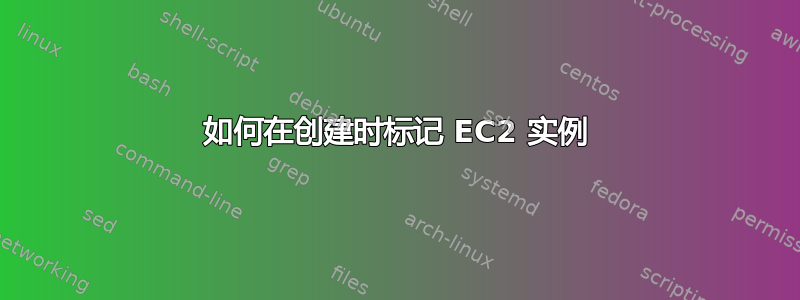 如何在创建时标记 EC2 实例