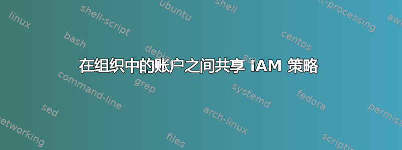 在组织中的账户之间共享 IAM 策略