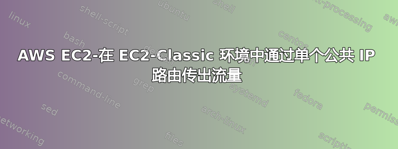 AWS EC2-在 EC2-Classic 环境中通过单个公共 IP 路由传出流量