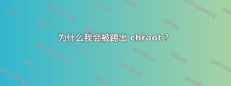 为什么我会被踢出 chroot？