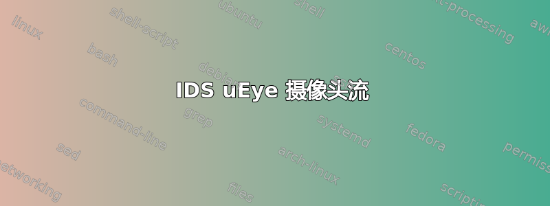 IDS uEye 摄像头流