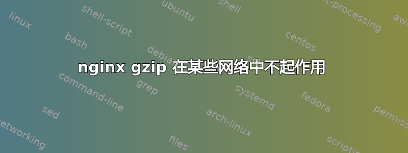 nginx gzip 在某些网络中不起作用