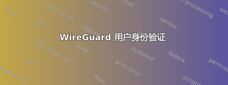 WireGuard 用户身份验证