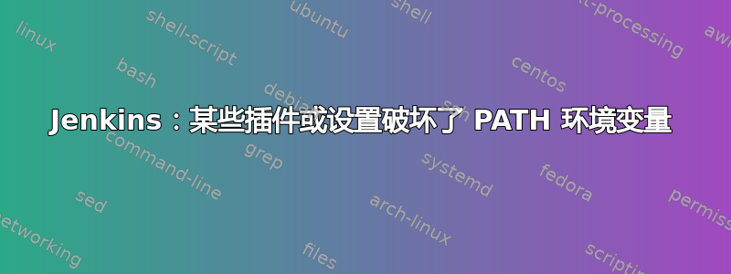 Jenkins：某些插件或设置破坏了 PATH 环境变量