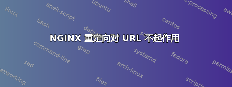 NGINX 重定向对 URL 不起作用