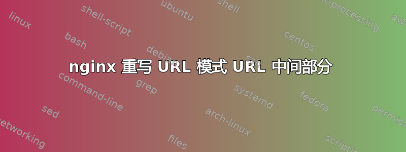 nginx 重写 URL 模式 URL 中间部分