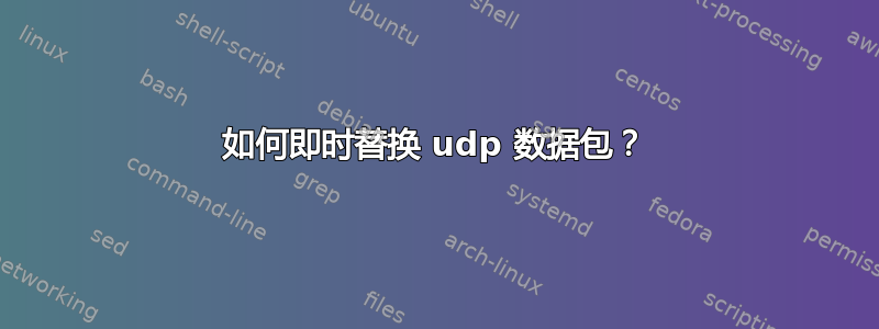 如何即时替换 udp 数据包？