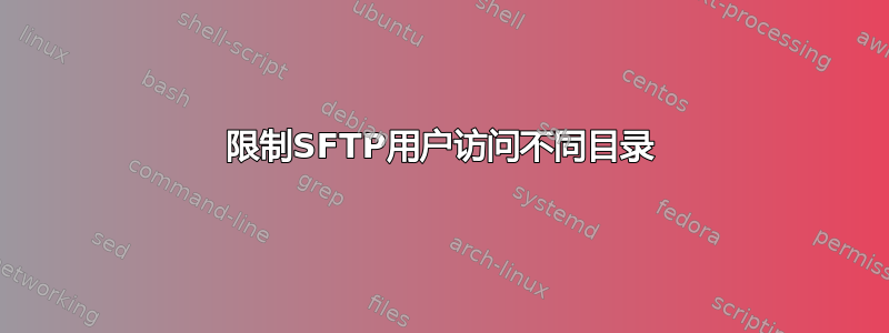 限制SFTP用户访问不同目录