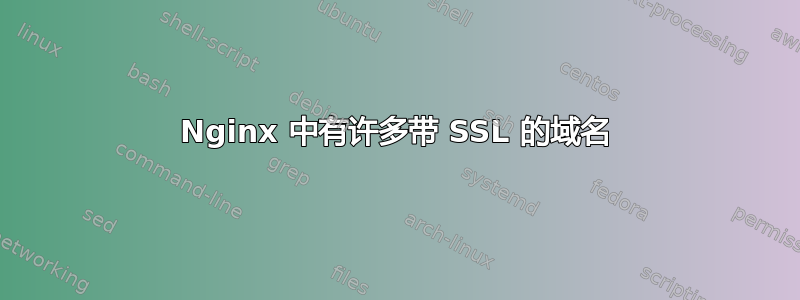 Nginx 中有许多带 SSL 的域名