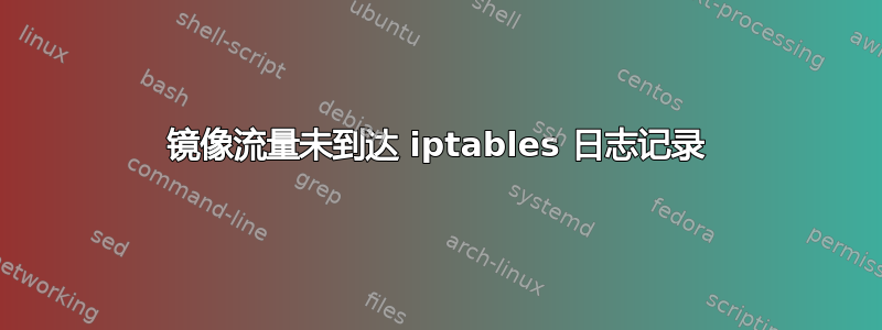 镜像流量未到达 iptables 日志记录