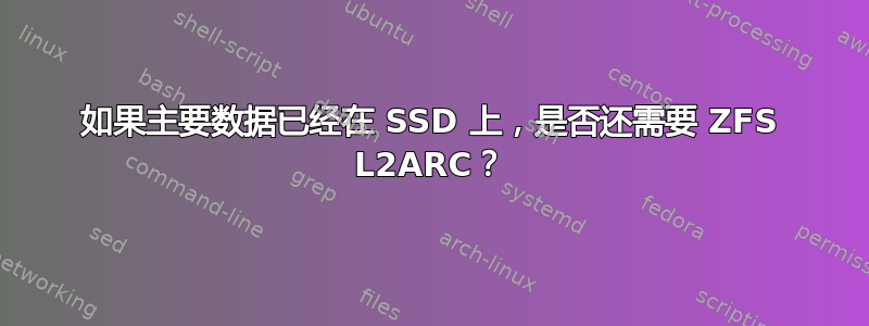 如果主要数据已经在 SSD 上，是否还需要 ZFS L2ARC？